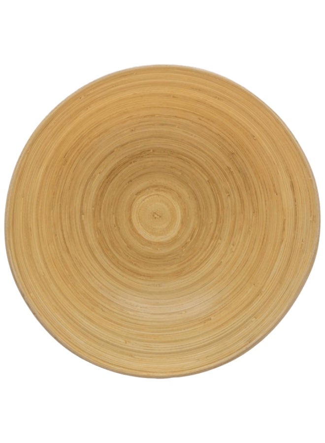 Five Simply Smart Bamboo Salad Bowl White and Brown 17cm - Image 2