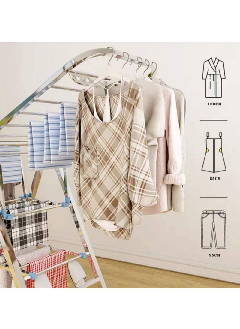 Folding Laundry Hanger Cloth Drying Stand Rack with Rolling Wheel Foldable Stable 150CM - pzsku/Z2149699C9BDF97A7E876Z/45/_/1650004715/0bd3e3b0-7958-4711-a717-cc3fb1bc8f6d