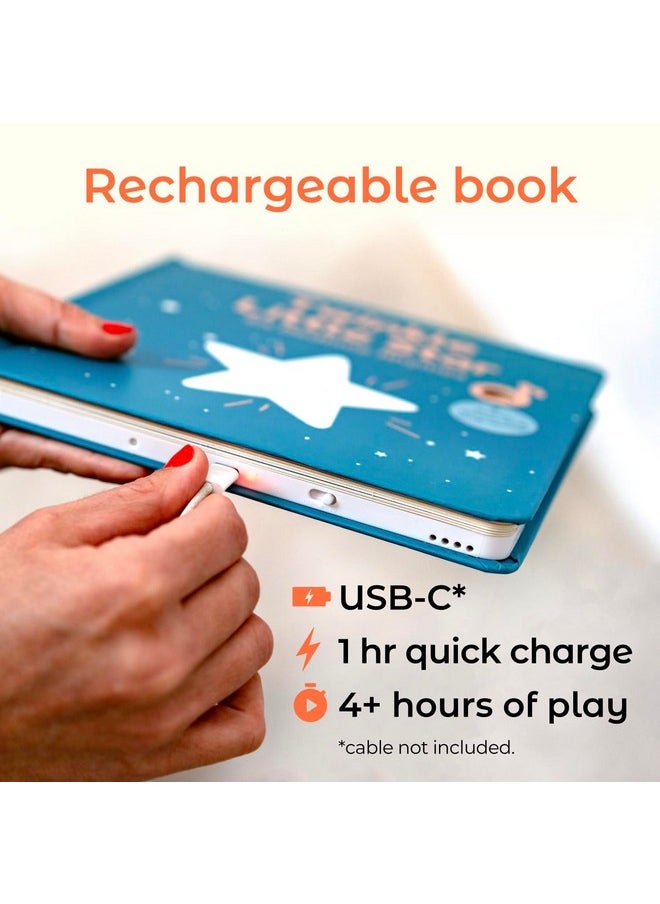 Cali's Books Twinkle Twinkle Little Star Interactive Sound Book For 1 Year Old | New Rechargeable Musical Book, No More Batteries For Babies With 6 Bedtime Nursery Rhymes  - Image 2