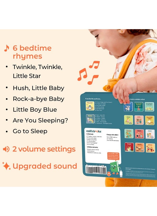 Cali's Books Twinkle Twinkle Little Star Interactive Sound Book For 1 Year Old | New Rechargeable Musical Book, No More Batteries For Babies With 6 Bedtime Nursery Rhymes  - Image 3