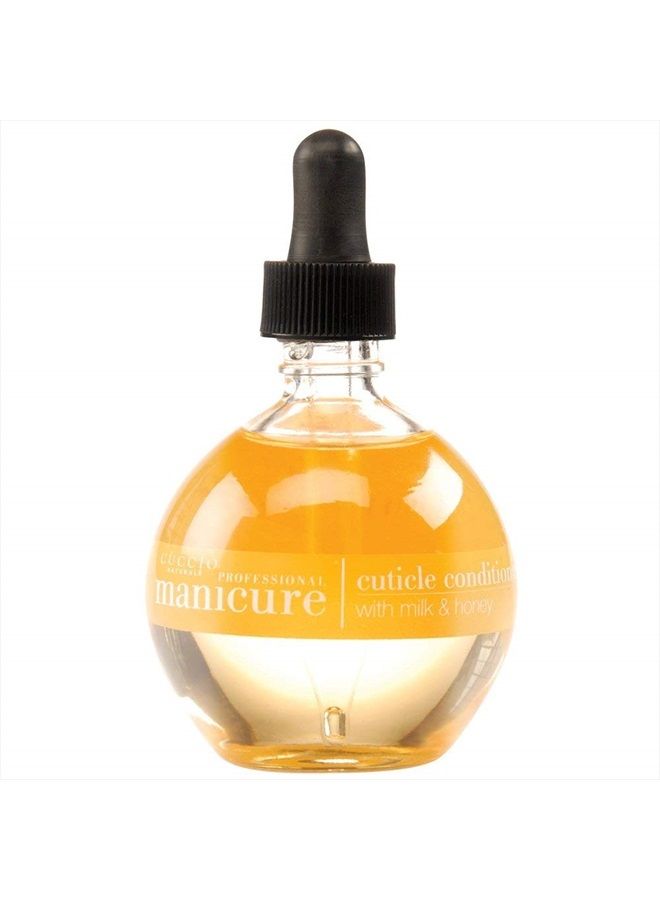 Cuccio Revitalize Cuticle Oil, Milk and Honey,Super-Penetrating - Nourish, Soothe & Moisturize 2.5 Ounce - Image 1