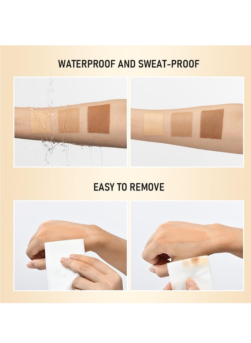 lakerain Getaria Leg Makeup Waterproof No Transfer, Leg Foundation Cover up Makeup for Varicose Veins Even Skin, Leg and Body Scar Concealer Makeup for Tattoo Cover Up 30ml(#2 Medium Glow) - Image 5
