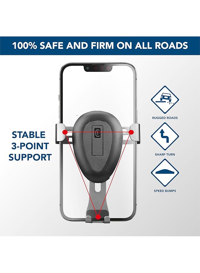 Cellularline Car Holder Air Vent One Hand Black - Image 2