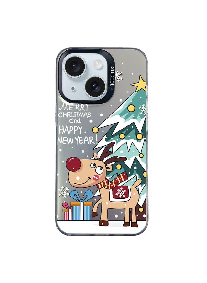 S-TOP Case For iPhone 14 Christmas Series PC Full Coverage Pattern Phone Case - Image 1
