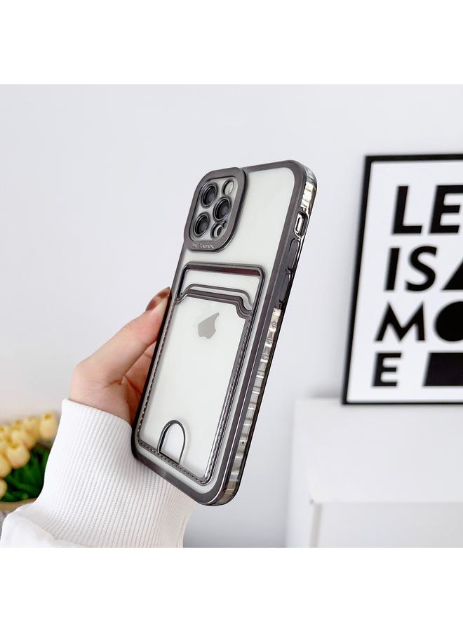 S-TOP Case For iPhone 14 Electroplating Frame Card Slot Phone Case - Image 4