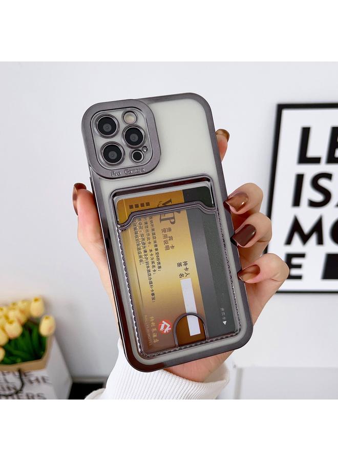 S-TOP Case For iPhone 14 Electroplating Frame Card Slot Phone Case - Image 1