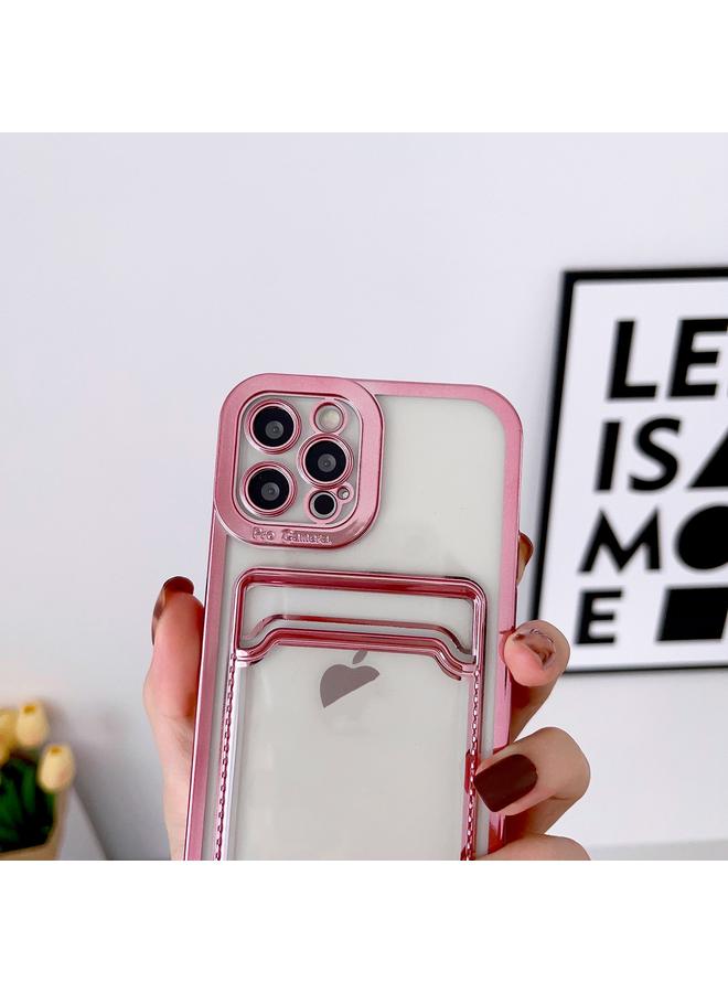 S-TOP Case For iPhone 14 Electroplating Frame Card Slot Phone Case - Image 3