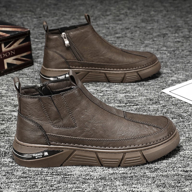 2024 Mens Martin Boots High-Top Casual British DW89 Brown 