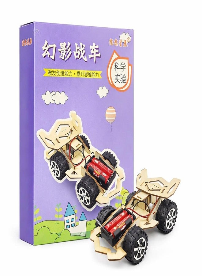 DREWIT STAR 3D Wooden Tractor Model Kit DIY Mechanical Puzzle for Adults Teens Laser Cut Wood Building Set, Moving Gears Rubber Band Motor Unique Office Decor Gift for Men (Phantom Chariot) - Image 1