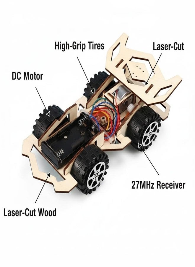 DREWIT STAR 3D Wooden Tractor Model Kit DIY Mechanical Puzzle for Adults Teens Laser Cut Wood Building Set, Moving Gears Rubber Band Motor Unique Office Decor Gift for Men (Phantom Chariot) - Image 3