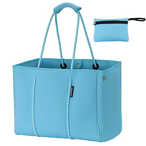 QOGiR Neoprene Tote Multipurpose Gym Beach Bag Large Sports Ocean Blue Large - Image 1