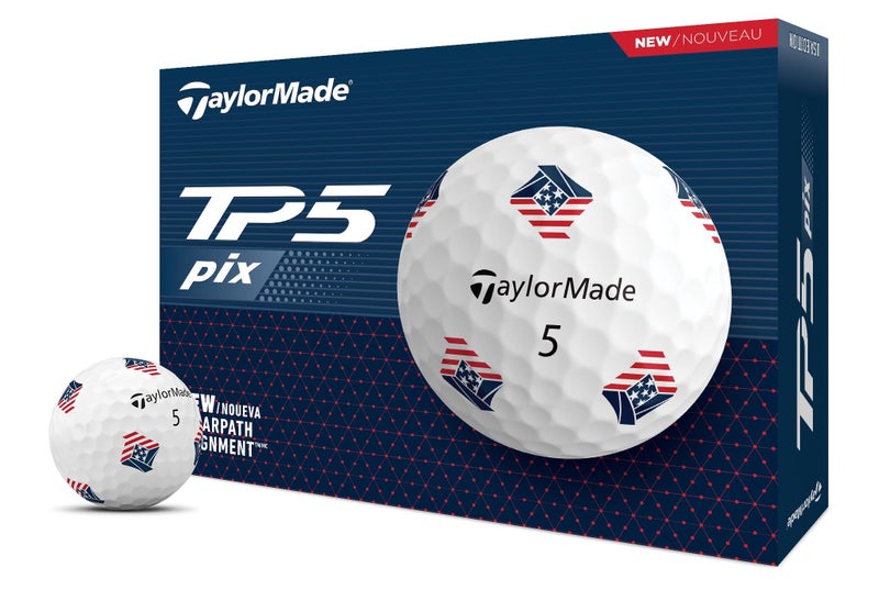 TaylorMade Golf 2024 TP5 PIX3.0 USA Dozen Balls - Image 1