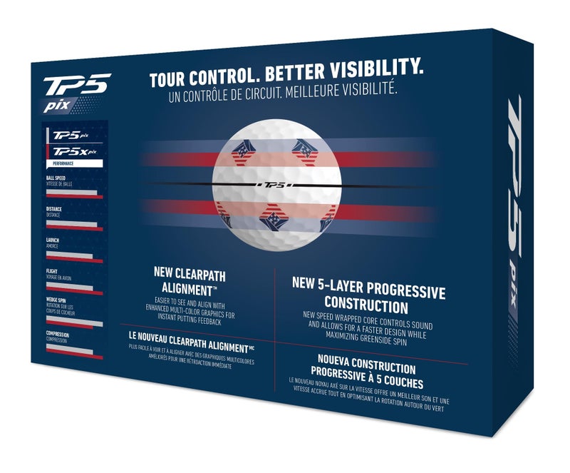 TaylorMade Golf 2024 TP5 PIX3.0 USA Dozen Balls - Image 2