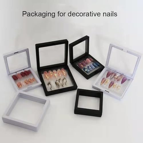 V2H 1Pcs Transparent PE Film Plastic Storage Box Classification Trinket For jewellery Crystal Gem Box Holder Organizer Earrings Ring PACK Of 1 - Image 4