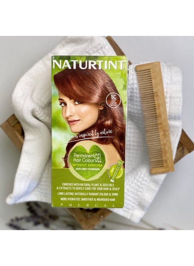 NATURTINT Permanent Hair Color 5C Light Copper Chestnut (Pack Of 1) Ammonia Free Vegan Cruelty Free Up To 100% Gray Coverage Long Lasting Results  - Image 3