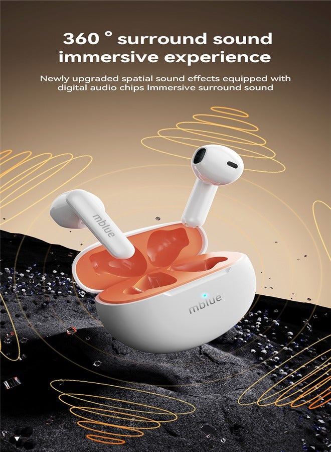 MEIZU Mblue Original AR10 Wireless Bluetooth 5.4 Headphones True Wireless Semi-in-ear Shocking Sound Effect HIFI Sound Quality Call Noise Reduction for Gym/Workouts/Sports and Gaming - Image 5