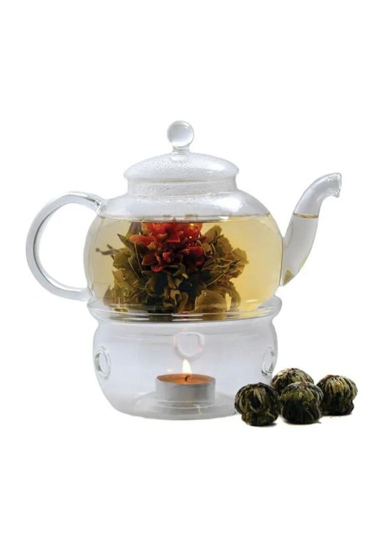 Tealand - Natural Blooming Tea Balls Red Carnation Loose Tea Hand Rolled Flowering - Image 1