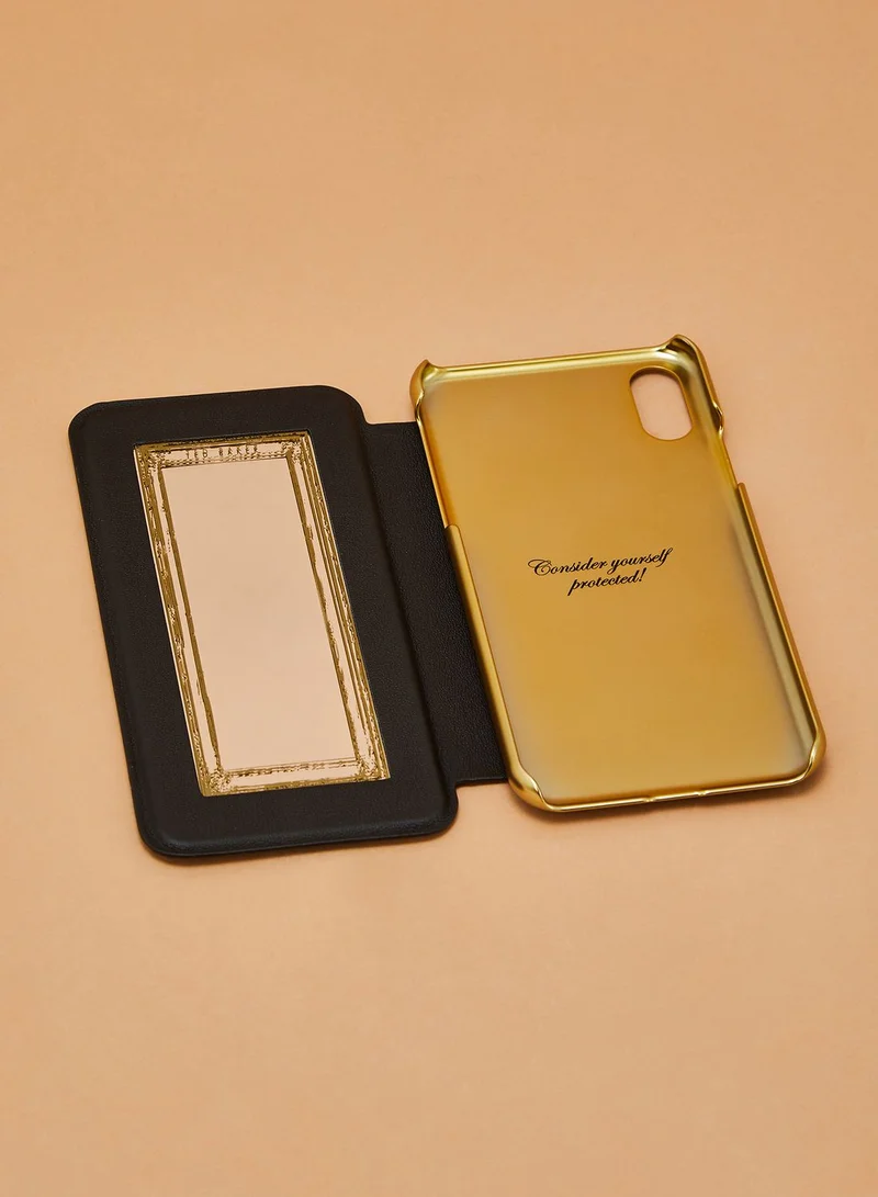Ted Baker Chelsea Black Mirror Folio Iphone X/XS Case
