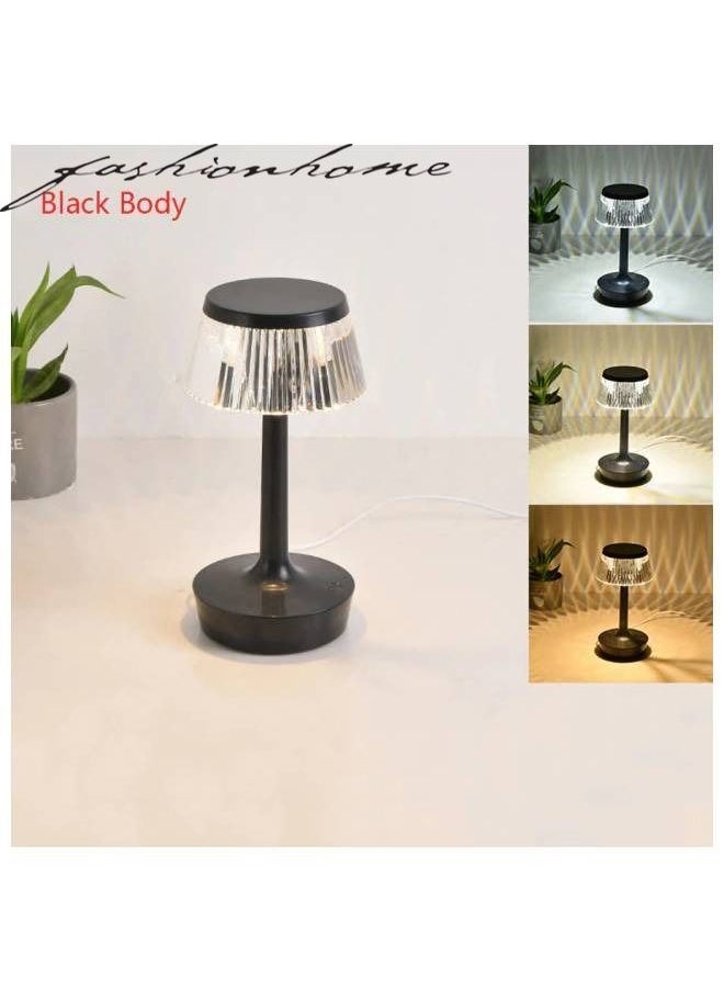 LED Night Light Crystal Mushroom Table Lamp
