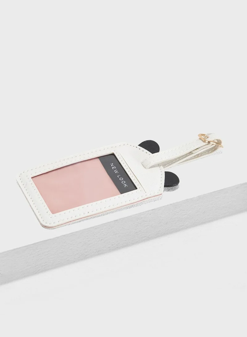 NEW LOOK Panda Luggage Tag