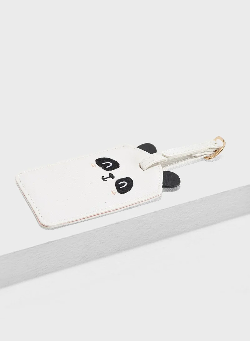 NEW LOOK Panda Luggage Tag