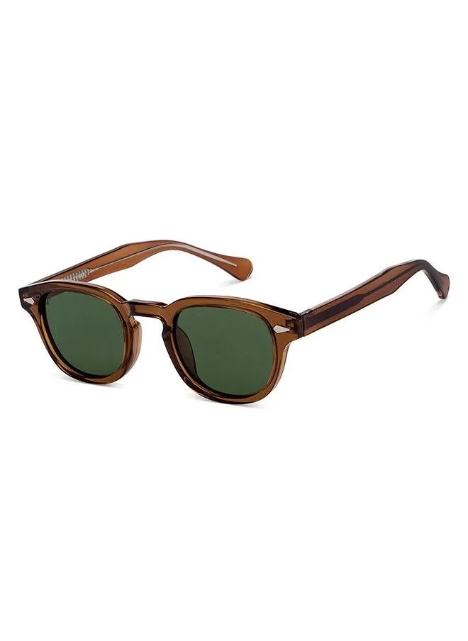 فينسينت تشيس Full Rim Round Classics Branded Latest And Stylish Sunglasses Polarized And 100% UV Protected Unisex Large VC S16749