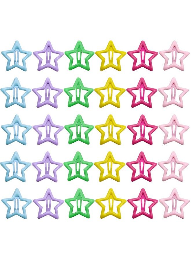 DonLeeving 30 Pack Star Snap Hair Clips Nonslip Toddlers Colorful Cute Lovely Metal Hair Barrettes Hair Accessories For Women Girls Mixed Color(Style 2) - Image 2