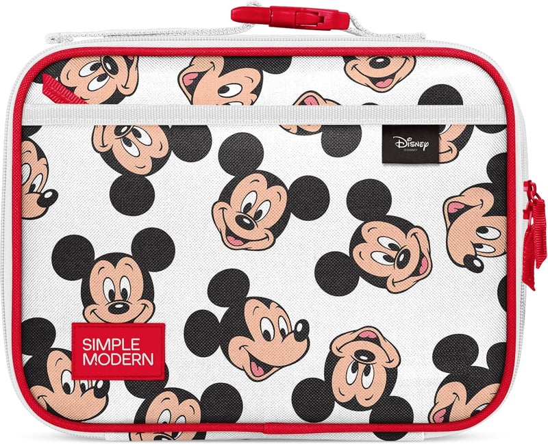 Simple Modern Disney Kids Lunch Box for School | Reusable Insulated Lunch Bag for Toddler, Girl, and Boy | Meal Containers with Exterior  Interior Pockets | Hadley Collection | Mickey Mouse Fun - Image 1