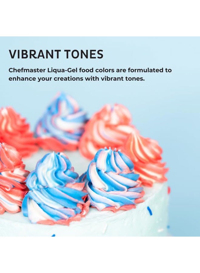 Chefmaster Teal Green Liqua-Gel® Food Coloring | Vibrant Color | Professional-Grade Dye for Icing, Frosting, Fondant | Baking & Decorating | Fade-Resistant | Easy-to-Use | Made in USA | 10.5 oz - Image 2