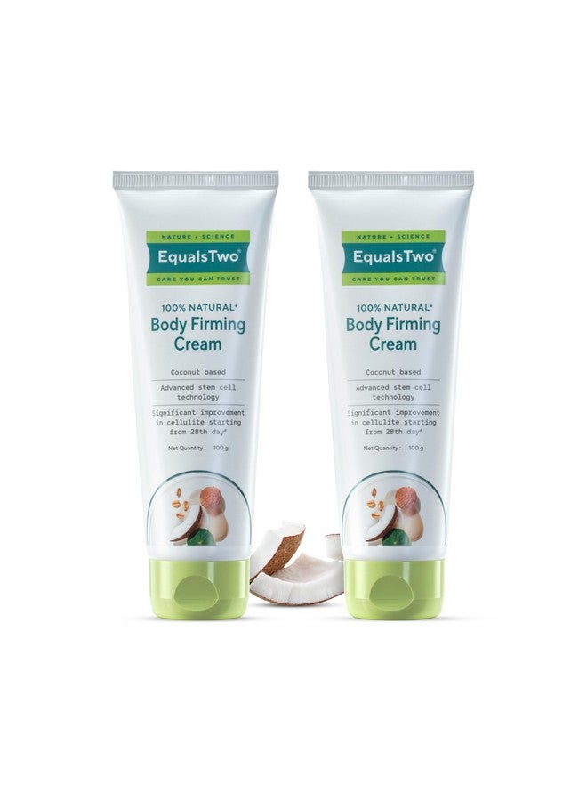 EQUALSTWO Body Firming Cream, Anti-Cellulite Cream for Skin Tightening & Elasticity, Enriched with Vitamin C, Shea Butter, Logan Fruit, & Lotus Flower Extract, PH 5.5, Dermatologically Tested, 100ml (Pack 2) - Image 1