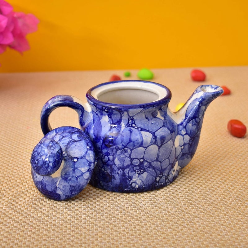 KunhaR Ceramic Teapot 1 Piece Blue Luster 300 ml - Image 4