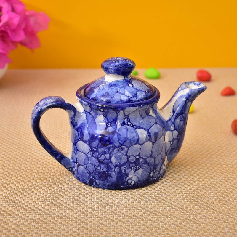 KunhaR Ceramic Teapot 1 Piece Blue Luster 300 ml - Image 3
