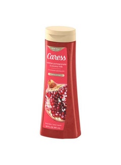 Caress Body Wash Tahitian Pomegranate & Coconut Milk For Renewed Glowing Skin Exfoliating Body Soap 20 Fl Oz Pack Of 4  - Image 2