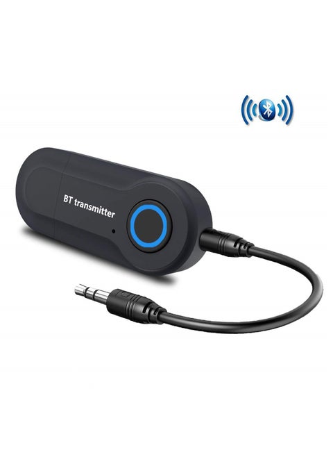 Low-Latency Bluetooth Audio Transmitter 3.5mm AUX RCA Computer USB Audio Non-Fiber Wireless Audio Adapter for TV PC for Headphones No Delay Bluetooth 4.0