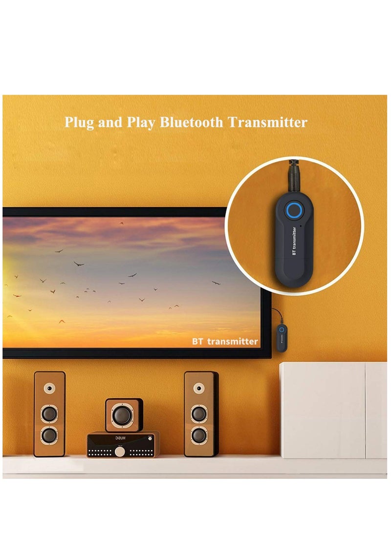 Generic - Low-Latency Bluetooth Audio Transmitter 3.5mm AUX RCA Computer USB Audio Non-Fiber Wireless Audio Adapter for TV PC for Headphones No Delay Bluetooth 4.0 - Image 1