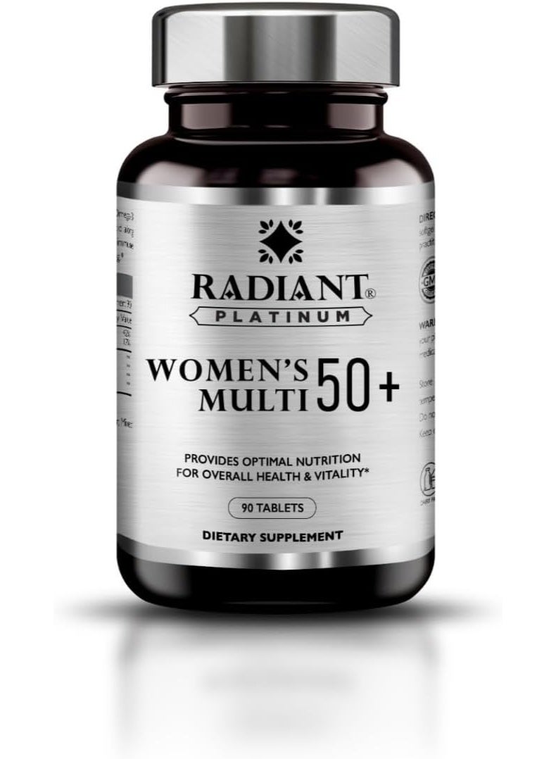 Multivitamin Women's 50+ - Supports Overall Wellbeing -Supports Nervous System Health - Supports Heart Health - 90 Tablets