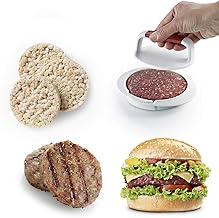 NatldGs NatldGs Burger Press Patty Maker Burger Patty Press Mold Perfectly Sized 5Ã¢â‚¬Â Burger Mold Rings Easy Release Round  - Image 1