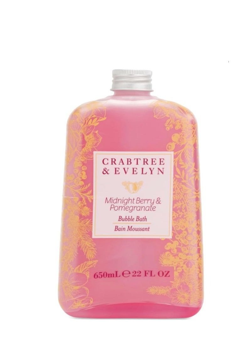 Crabtree & Evelyn Crabtree & Evelyn Midnight Berry & Pomegranate Bubble Bath Shower Gel 21.9 oz 