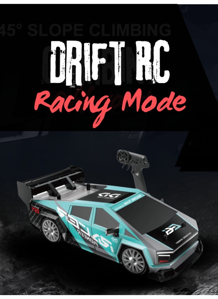 Harvestoy 1:24 Scale RC Drift Car, 30KM/H 4WD 2.4GHz Remote Control Cars with LED Light, Racing and 4 Drifting Wheels,  High Speed RC Racing Cars Toy Gift for Boys, Girls, Kids  - Image 3