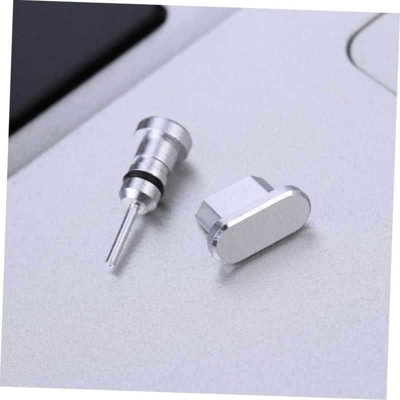 Silver Micro USB Dust Plug Set Easy Install For Smartphones - Image 5