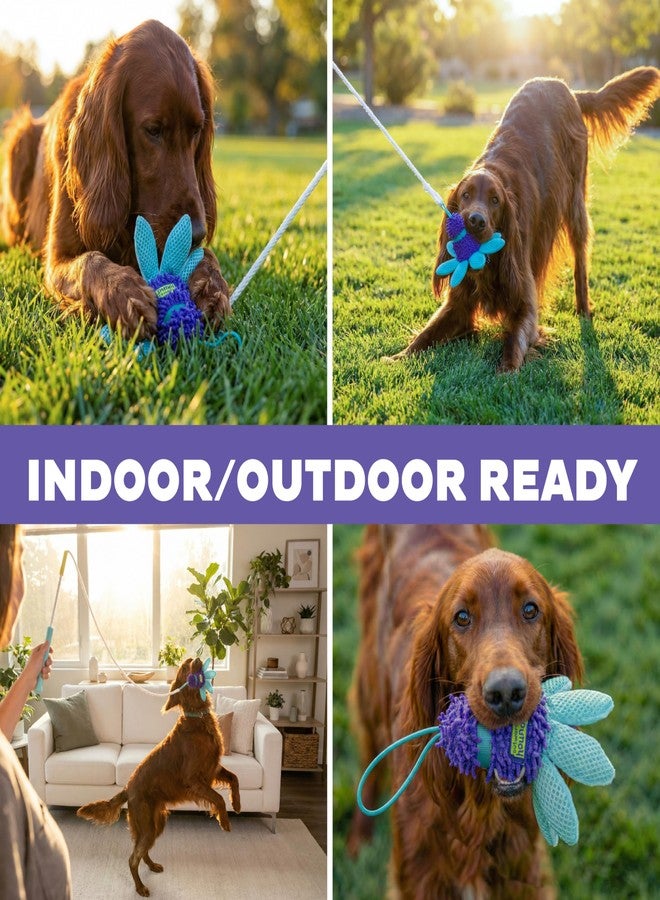 اوتورد هاوند لعبة عصا الإثارة من Outward Hound FlyFetch للكلاب مع ملحق يصدر صوت خشخشة، متينة للعب في الأماكن المغلقة والمفتوحة، مناسبة لجميع السلالات، 17.7 بوصة - Image 4