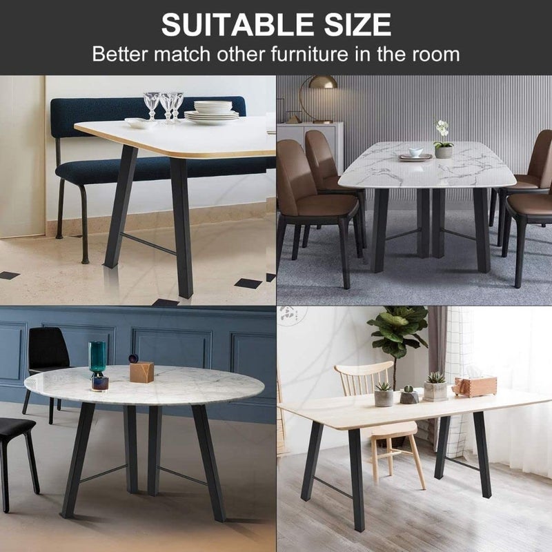 Dcloud Legs for Table Pack of 2 H Shape Metal Legs for Work Furniture Stools Industry Workstation Table Height Extender for Office Study Table Legs - Image 3