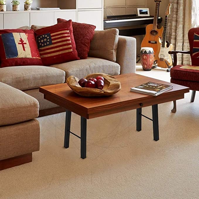 Dcloud Legs for Table Pack of 2 H Shape Metal Legs for Work Furniture Stools Industry Workstation Table Height Extender for Office Study Table Legs - Image 2