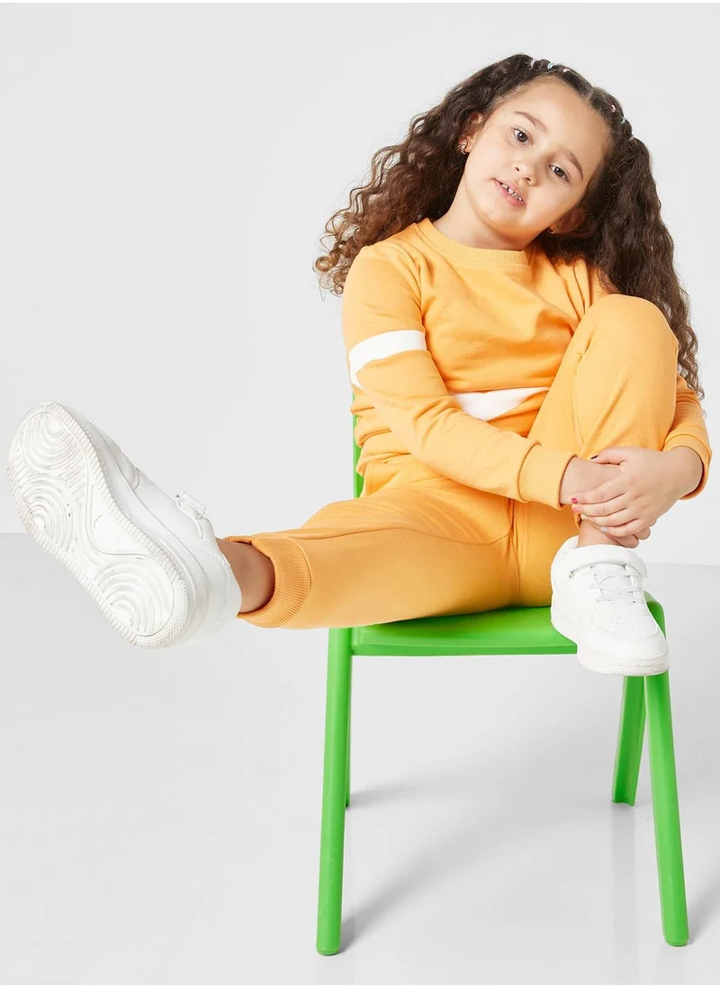Pinata Girls Colorblock  Sweatshirt And Jogger Set