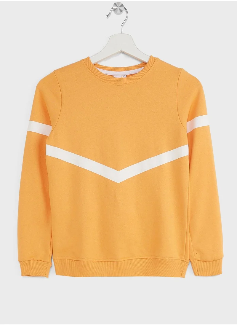Pinata Girls Colorblock  Sweatshirt And Jogger Set