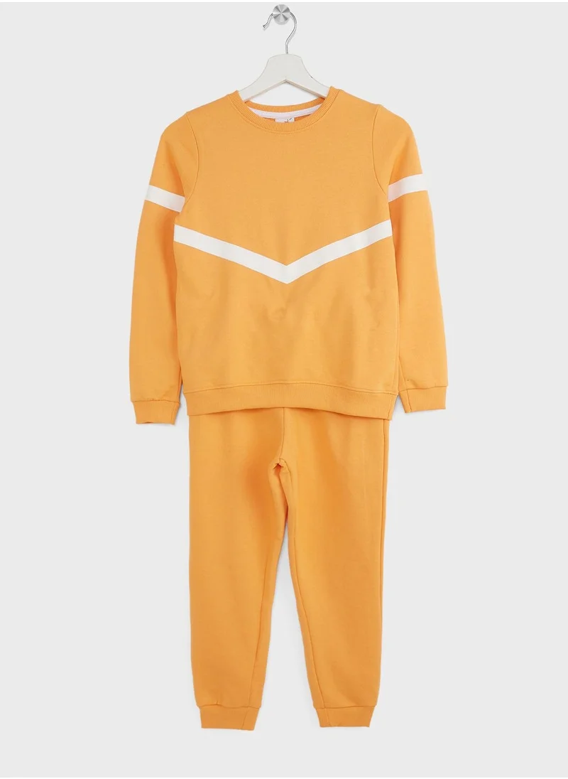 Pinata Girls Colorblock  Sweatshirt And Jogger Set