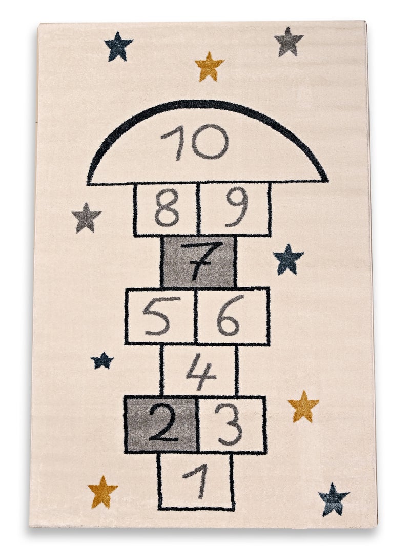 MILANO B5305A WHITE / D. BLUE 120X180 Kids rug - Image 1