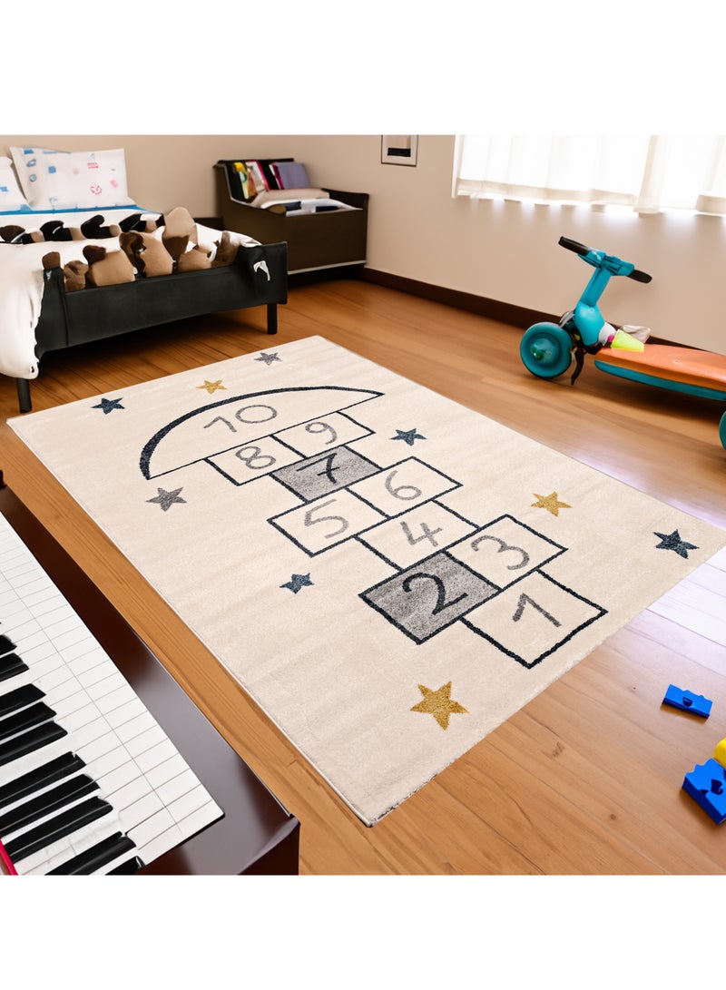 MILANO B5305A WHITE / D. BLUE 120X180 Kids rug - Image 2
