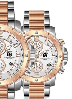 T5 T5 women’s Chronograph Stainless steel Watch H3589L-SLRGRGWH  - Image 2