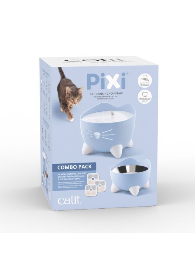CatIt Pixi Drinking Fountain Combo pack Blue - Image 4